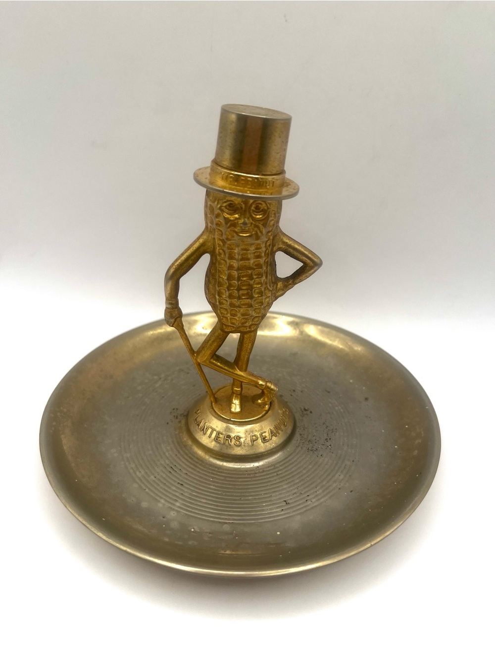 Vintage Planters Peanuts Mr. Peanut Brass Trinket Dish – Home Dining Decor